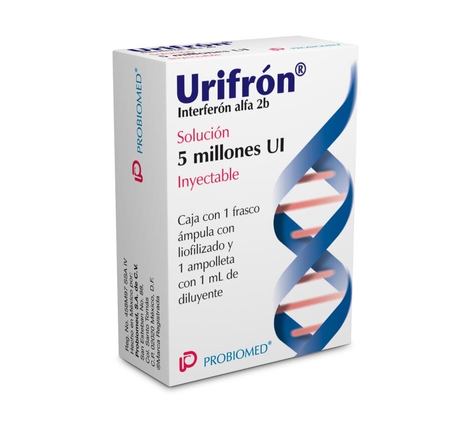 Urifron Interferón Alfa 2b 5mui 1frasco